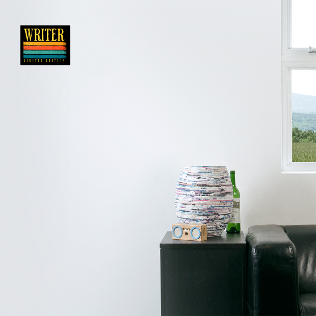 Retro Grunge Writer Limited Edition by H. R. Sinclair